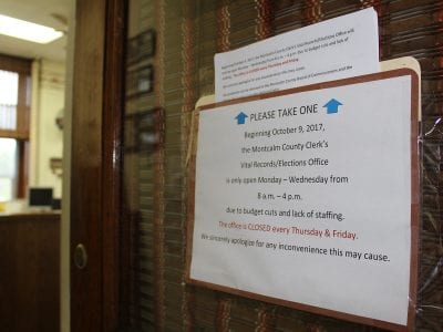 Montcalm County Clerk’s Office closed 2 days per week due to budget cuts