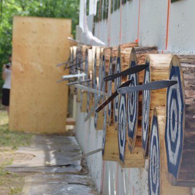 Grattan Township represented at record-breaking knife-throwing event