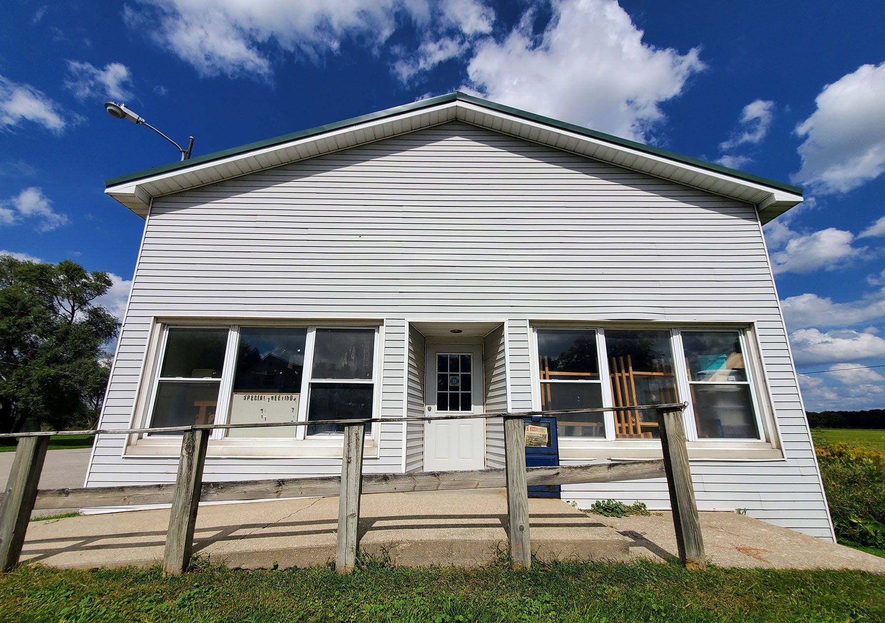Construction/roofing biz owner buys former Winfield Township Hall