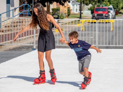 Ice skating in August?