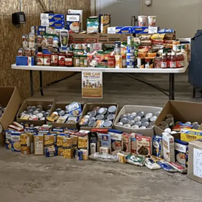 Herbruck’s Poultry Ranch donates 5,000 food items to local organizations 